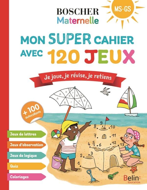 Mon super cahier avec 120 jeux - MS-GS