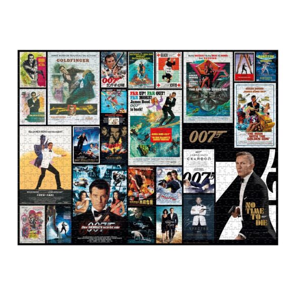 Puzzle James Bond Affiches de films 1000 pièces