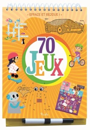 70 jeux - Efface et rejoue ! Orange