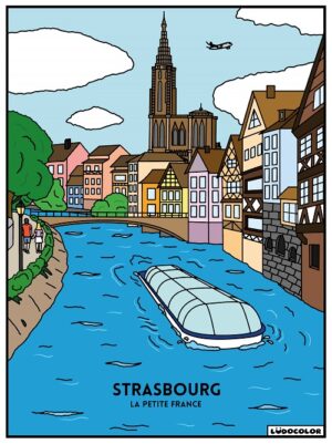 Tableau velours - Strasbourg